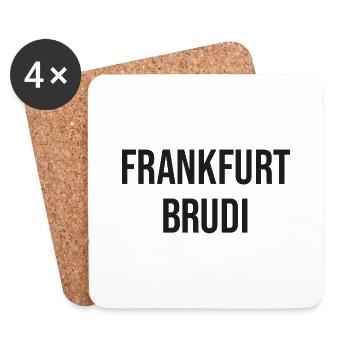 Frankfurt Brudi - Untersetzer (4er-Set) - Weiß - Vorne