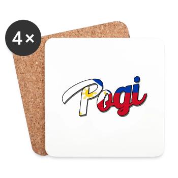 Philippinen Filipino Pogi Vintage Süß I Geschenk - Untersetzer (4er-Set) - Weiß - Vorne