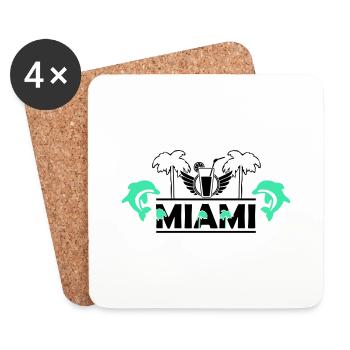 Miami - Untersetzer (4er-Set) - Weiß - Vorne