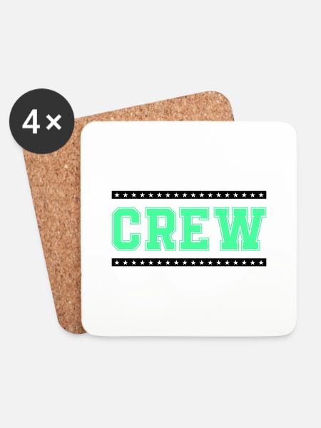 Crew - Untersetzer (4er-Set) - Weiß