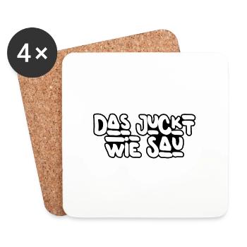 Das juckt - Untersetzer (4er-Set) - Weiß - Vorne