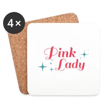 Pink Lady - Untersetzer (4er-Set) - Weiß - Vorne