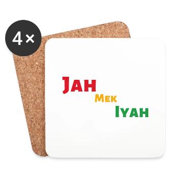 Jah Mek Iyah - Coasters (set of 4) - white - Front