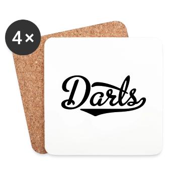 Darts - Coasters (set of 4) - white - Front