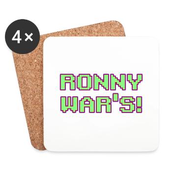 Ronny war s - Untersetzer (4er-Set) - Weiß - Vorne