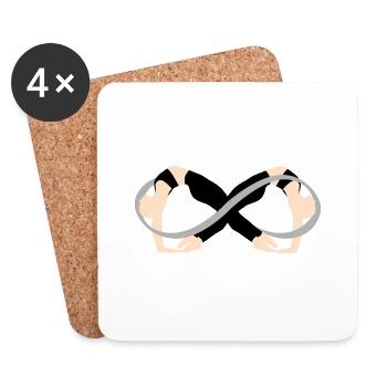 Infinite - Coasters (set of 4) - white - Front