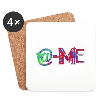 email funny work office meeting emails mail comput - Coasters (set of 4) - white - Front