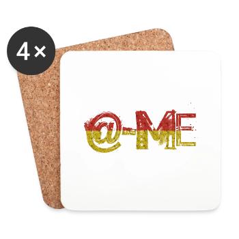 email funny work office meeting emails mail comput - Coasters (set of 4) - white - Front