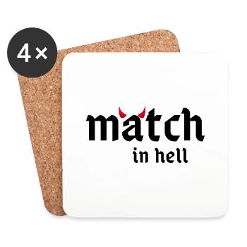 match in hell - Untersetzer (4er-Set) - Weiß - Vorne