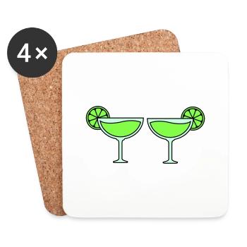 Cocktails - Coasters (set of 4) - white - Front