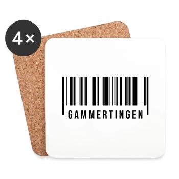 Gammertingen Schwaben - Untersetzer (4er-Set) - Weiß - Vorne