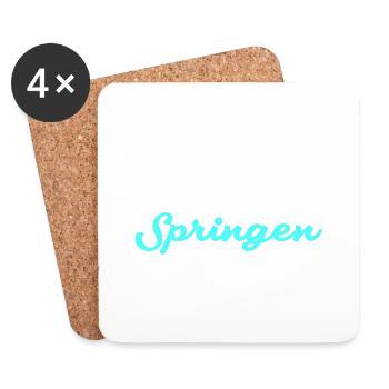 i love turmspringen - Untersetzer (4er-Set) - Weiß - Vorne