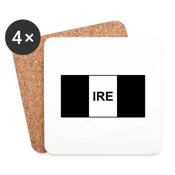 Ireland / Irish Tactical Flag - IRE - Coasters (set of 4) - white - Front