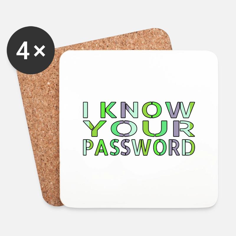 and free wifi hacking coding fingers funny - Untersetzer (4er-Set) - Weiß