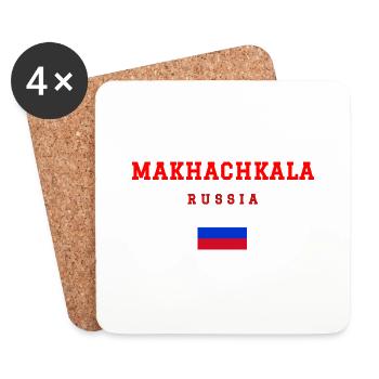 Makhachkala, Russia - Coasters (set of 4) - white - Front