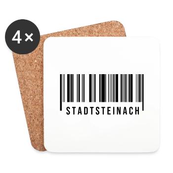 Stadtsteinach Bayern - Untersetzer (4er-Set) - Weiß - Vorne