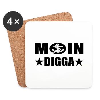 Moin - Untersetzer (4er-Set) - Weiß - Vorne