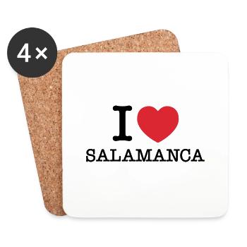 J’aime Salamanque | Salamanque | I Coeur Salamanque - Dessous de verre (lot de 4) - blanc - Devant