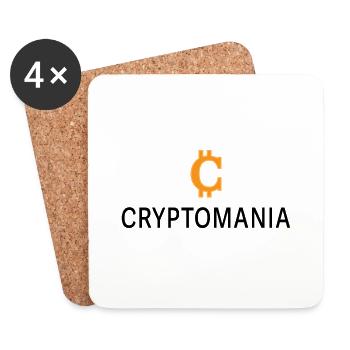 Kryptomanie - Untersetzer (4er-Set) - Weiß - Vorne