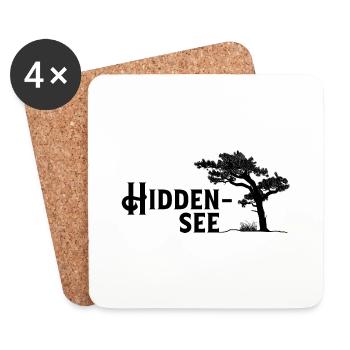 Hiddensee, pearl of the Baltic Sea - Coasters (set of 4) - white - Front