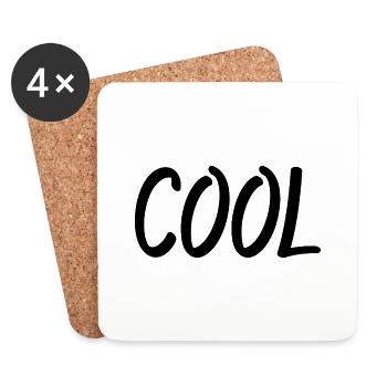 Cool - Untersetzer (4er-Set) - Weiß - Vorne
