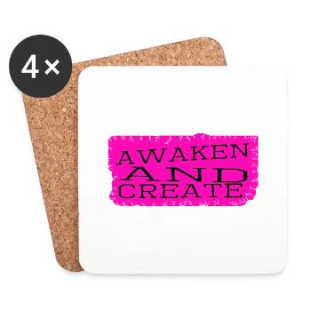 path to enlightenment wisdom and enlightenment - Coasters (set of 4) - white - Front