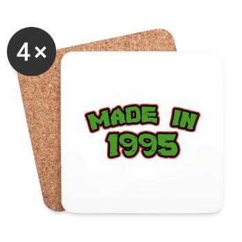 Made in 1995 - Coasters (set of 4) - white - Front