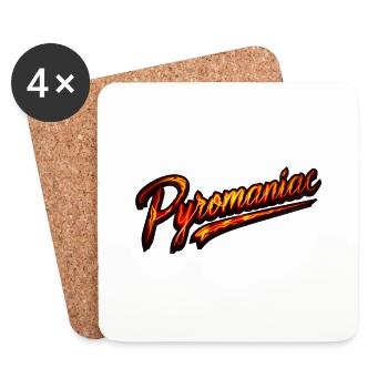 Pyromane - Untersetzer (4er-Set) - Weiß - Vorne