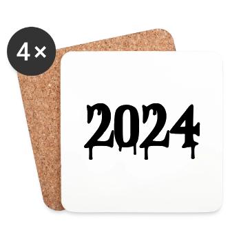 2024 - Coasters (set of 4) - white - Front