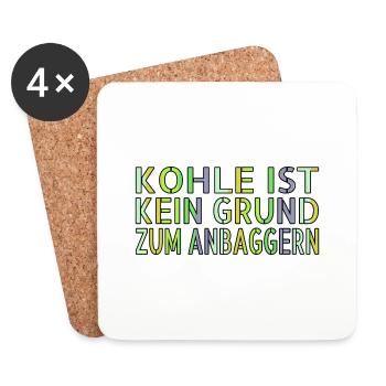 Green Lifestyle Tips Birthday Gift Idea - Coasters (set of 4) - white - Front