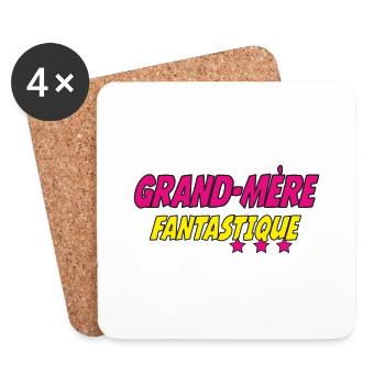 Grand Mère FANTASTIQUE - Dessous de verre (lot de 4) - blanc - Devant