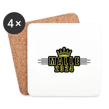 Malle 2024 Majorque Krone - Dessous de verre (lot de 4) - blanc - Devant
