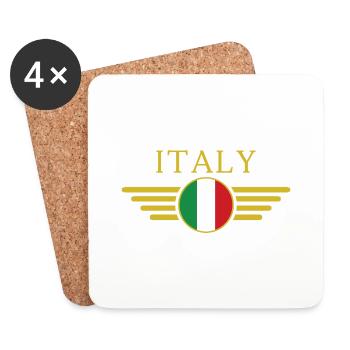 Ich liebe Italien Eleganz Stil Design T-Shirt - Untersetzer (4er-Set) - Weiß - Vorne