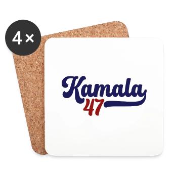 KAMALA HARRIS America - Coasters (set of 4) - white - Front