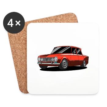 Giulia Rossa Sprint - Untersetzer (4er-Set) - Weiß - Vorne