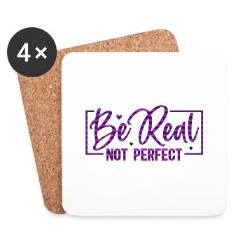 Be original vector design symbol retro quote label - Coasters (set of 4) - white - Front