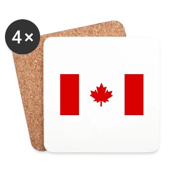 Canada - Coasters (set of 4) - white - Front