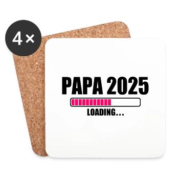 Papa 2025 - Coasters (set of 4) - white - Front