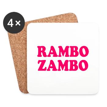 Rambo zambo - Untersetzer (4er-Set) - Weiß - Vorne