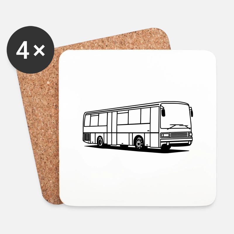 Setra S 213 UL - Untersetzer (4er-Set) - Weiß