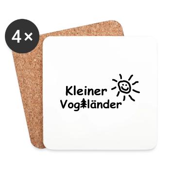 Kleiner Vogtländer - Untersetzer (4er-Set) - Weiß - Vorne