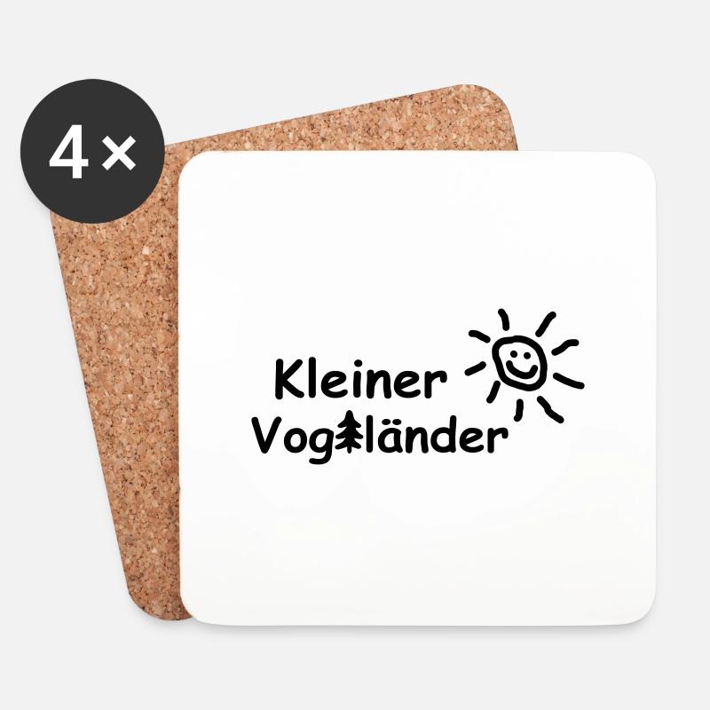 Kleiner Vogtländer - Untersetzer (4er-Set) - Weiß