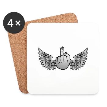 universal logo - Coasters (set of 4) - white - Front