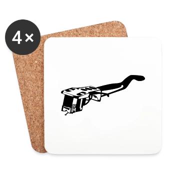 Saphir - Dessous de verre (lot de 4) - blanc - Devant