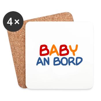 Baby - Untersetzer (4er-Set) - Weiß - Vorne