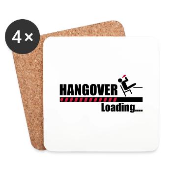 Hangover loading - Coasters (set of 4) - white - Front