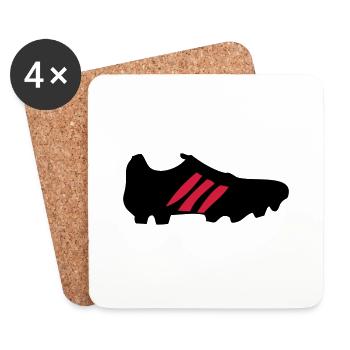 football - Coasters (set of 4) - white - Front