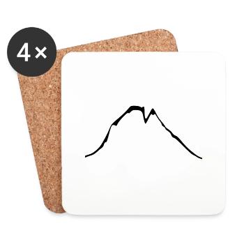 vallée d'ossau - Dessous de verre (lot de 4) - blanc - Devant