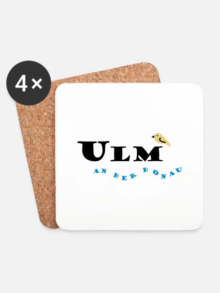 Ulm - Coasters (set of 4) - white