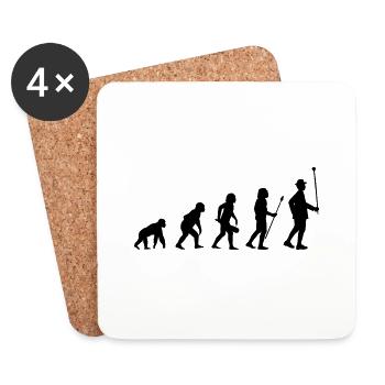 Stabführer Evolution - Untersetzer (4er-Set) - Weiß - Vorne
